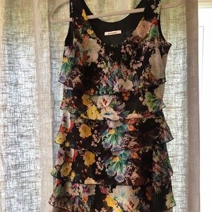 Boutique Floral Tiered Dress